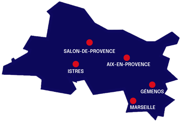 Map des salles proches
