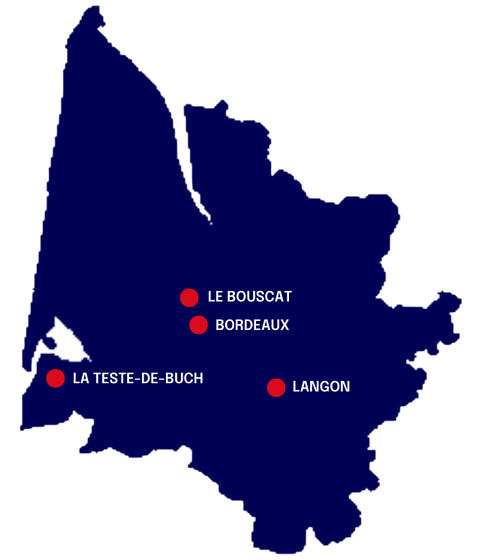 Map des salles proches